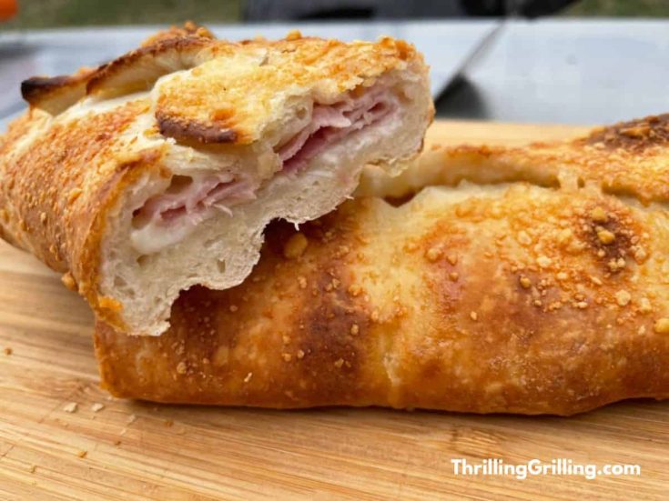 Grilled Ham And Cheese Stuffed Bread